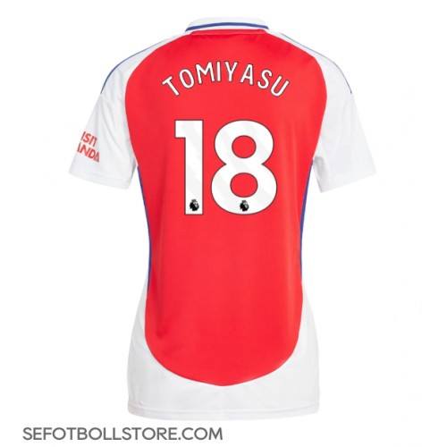 Arsenal Takehiro Tomiyasu #18 Replika Hemmatröja Dam 2024-25 Kortärmad